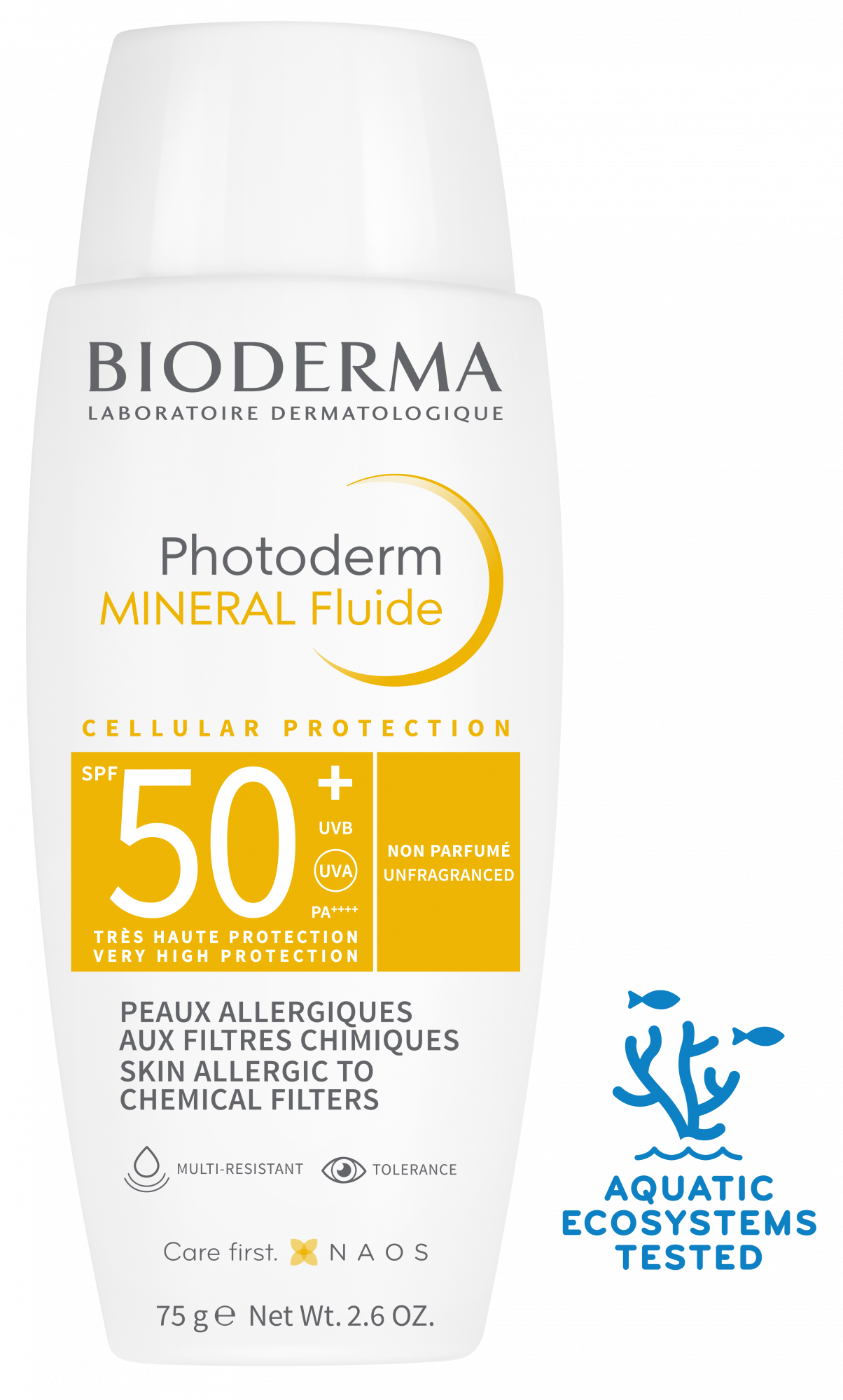 Photoderm Mineral Fluide SPF 50+ | Protección solar para pieles intolerantes  | BIODERMA