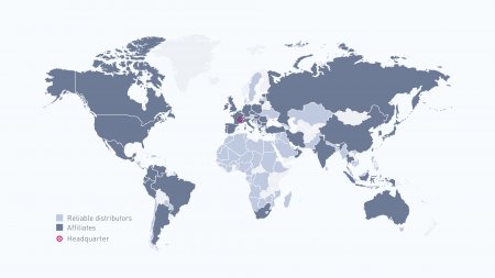 Bioderma - mapa de la presencia de la compañía 